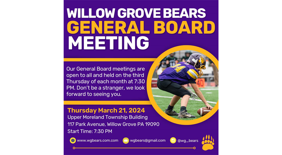 General Board Meeting!